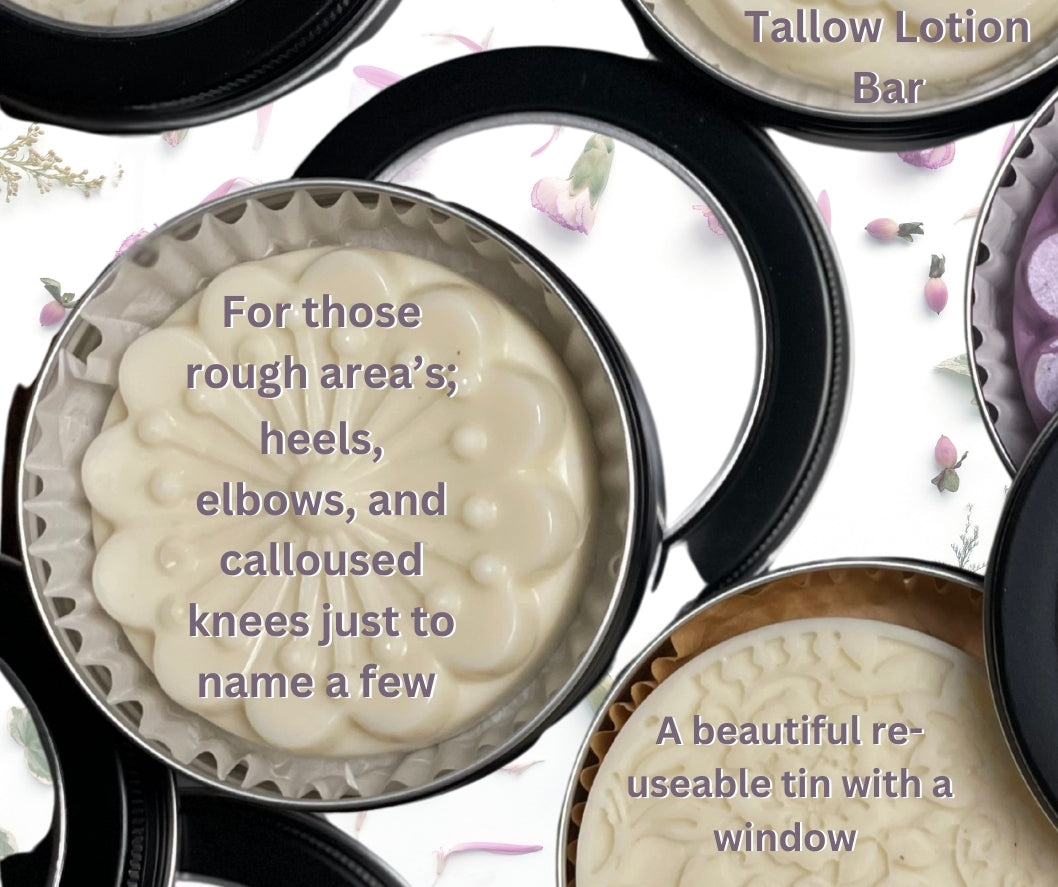 Tallow Lotion Bars -Solid Natural Moisturizer